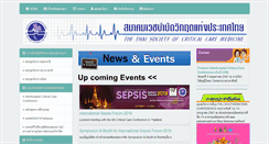 Desktop Screenshot of criticalcarethai.org
