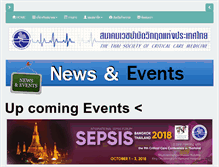 Tablet Screenshot of criticalcarethai.org